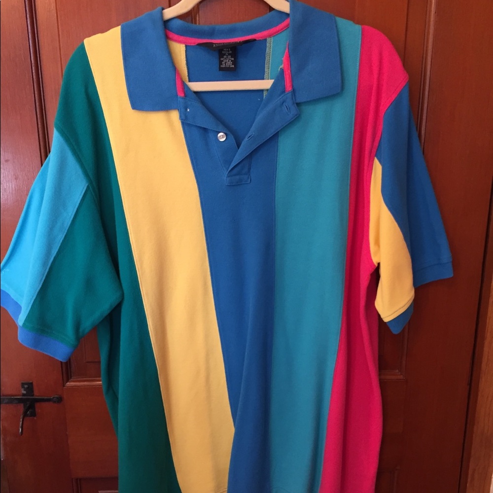 Men’s lands end colorblocked tee